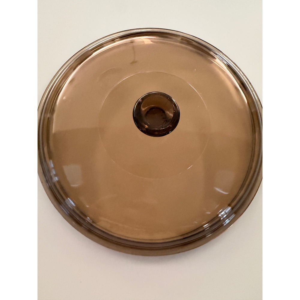 Pyrex Vision Amber Glass Lid V-1.5-C 8.5 Inch Replacement Cookware Top